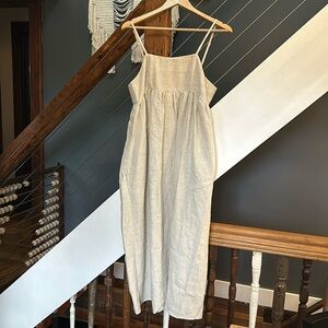 new with tags linen dress with pockets